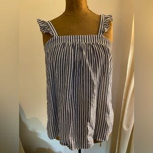Old navy striped blue and white summer tank, size small